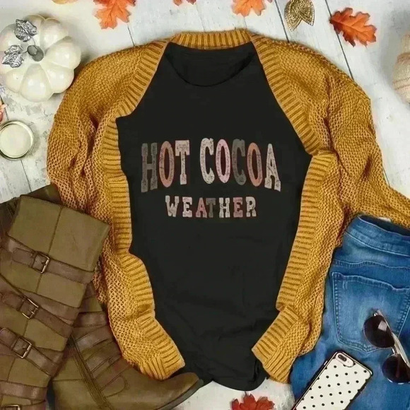 Nataly thyme  hot cocoa  tee shirt 3 - Picture 2 of 2